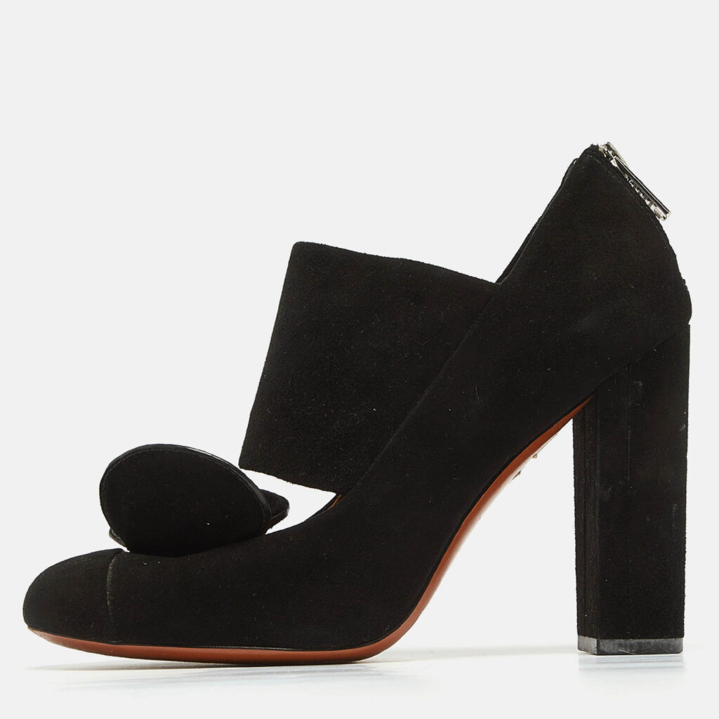 luxury-women-marc-by-marc-jacobs-used-shoes-p977292-010 Marc by Marc Jacobs Black Suede Pumps Size 38.5