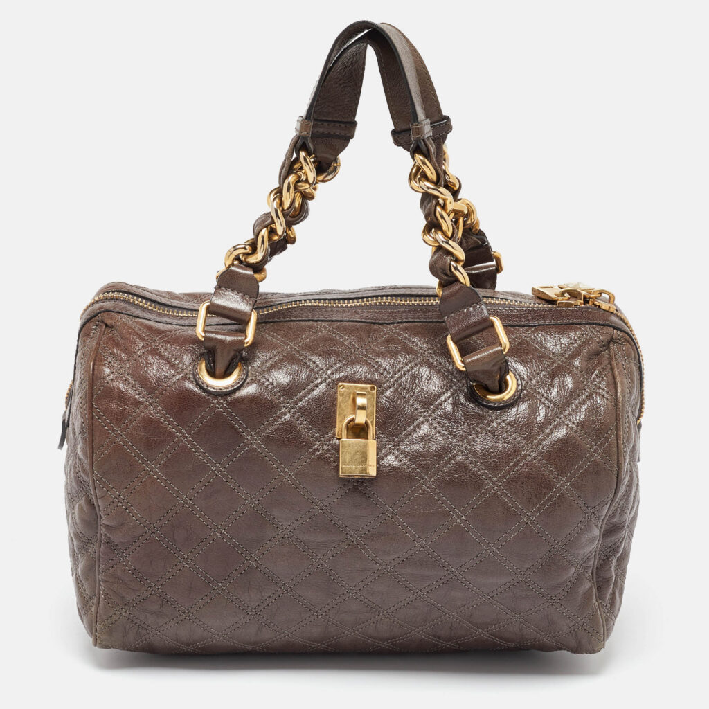 luxury-women-marc-jacobs-used-handbags-p1028023-015 Marc Jacobs Beige Quilted Leather Westside Boston Bag