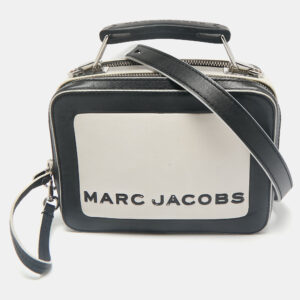 Marc Jacobs Black/White Leather The Mini Box Bag