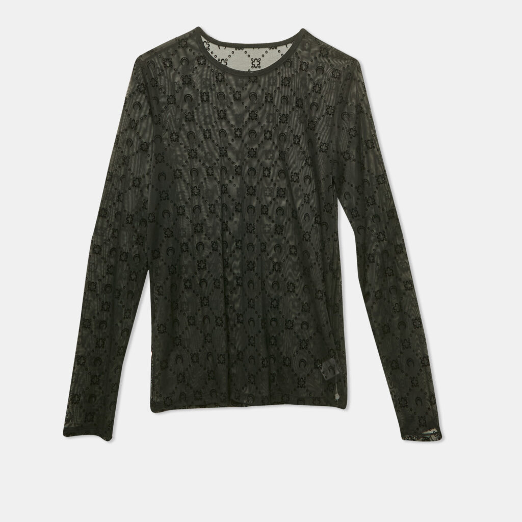 luxury-women-marine-serre-new-clothes-p1156000-004 Marine Serre Black Flock Print Mesh Long Sleeve Top M