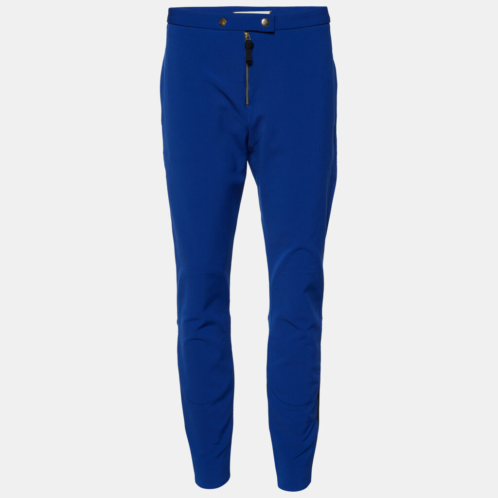 luxury-women-marni-used-clothes-p654824-001-1 Marni Royal Blue Stretch Knit Zip Detail Leggings M