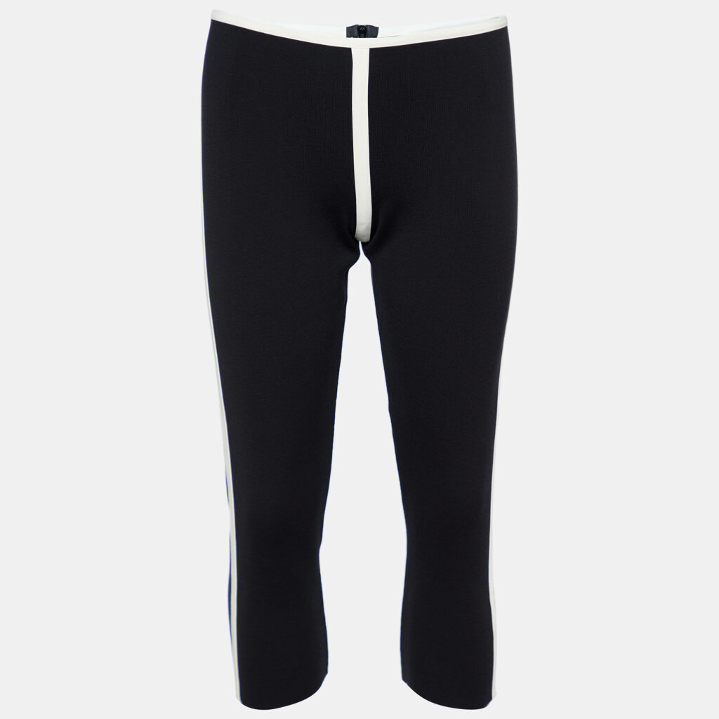 luxury-women-marni-used-clothes-p750417-001 Marni Black Cotton Knit Capri Pants S