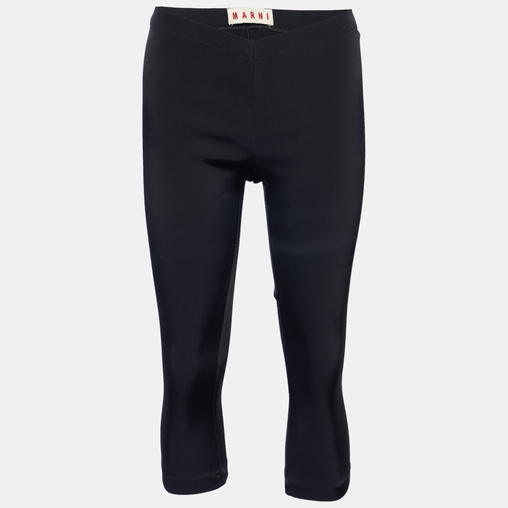 luxury-women-marni-used-clothes-p754335-003 Marni Black Knit Cropped Leggings S