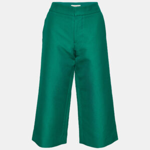 Marni  Green Cotton Wide Leg Culottes S