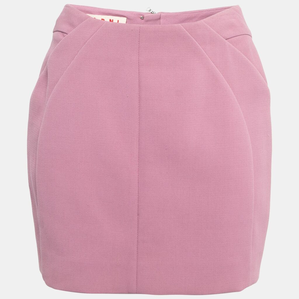 luxury-women-marni-used-clothes-p825101-002 Marni Pink Cotton Mini Skirt M