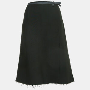 Marni Dark Green Wool Blend Midi Skirt M