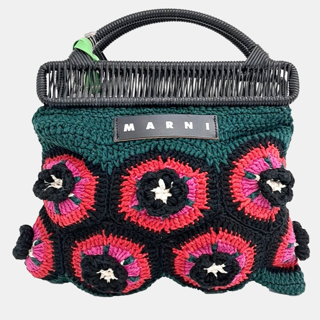 luxury-women-marni-used-handbags-p1147549-003 Marni Multicolor Fabric Knit Market Bag