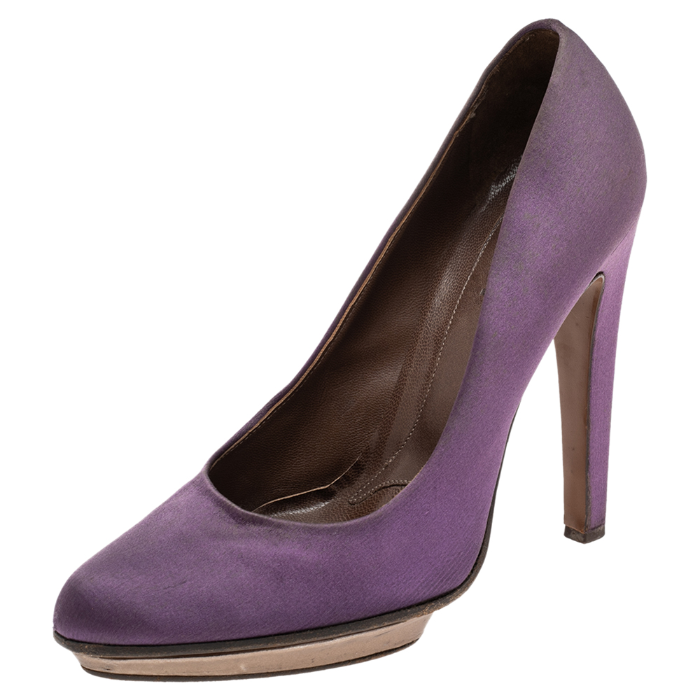 luxury-women-marni-used-shoes-p555398-007-2 Marni Purple Satin Platform Pumps Size 40