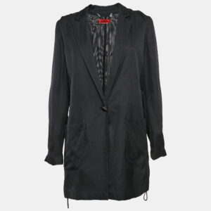 MAX & Co. Navy Blue Crepe Jacket M