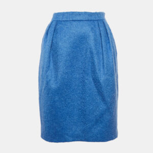 max mara blue mohair wool turchia skirt m
