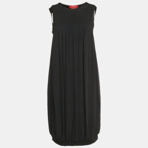 Max Mara Studio Navy Blue Crepe Short Dress M