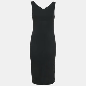 Max Mara Black Jersey Sleeveless Short Dress M