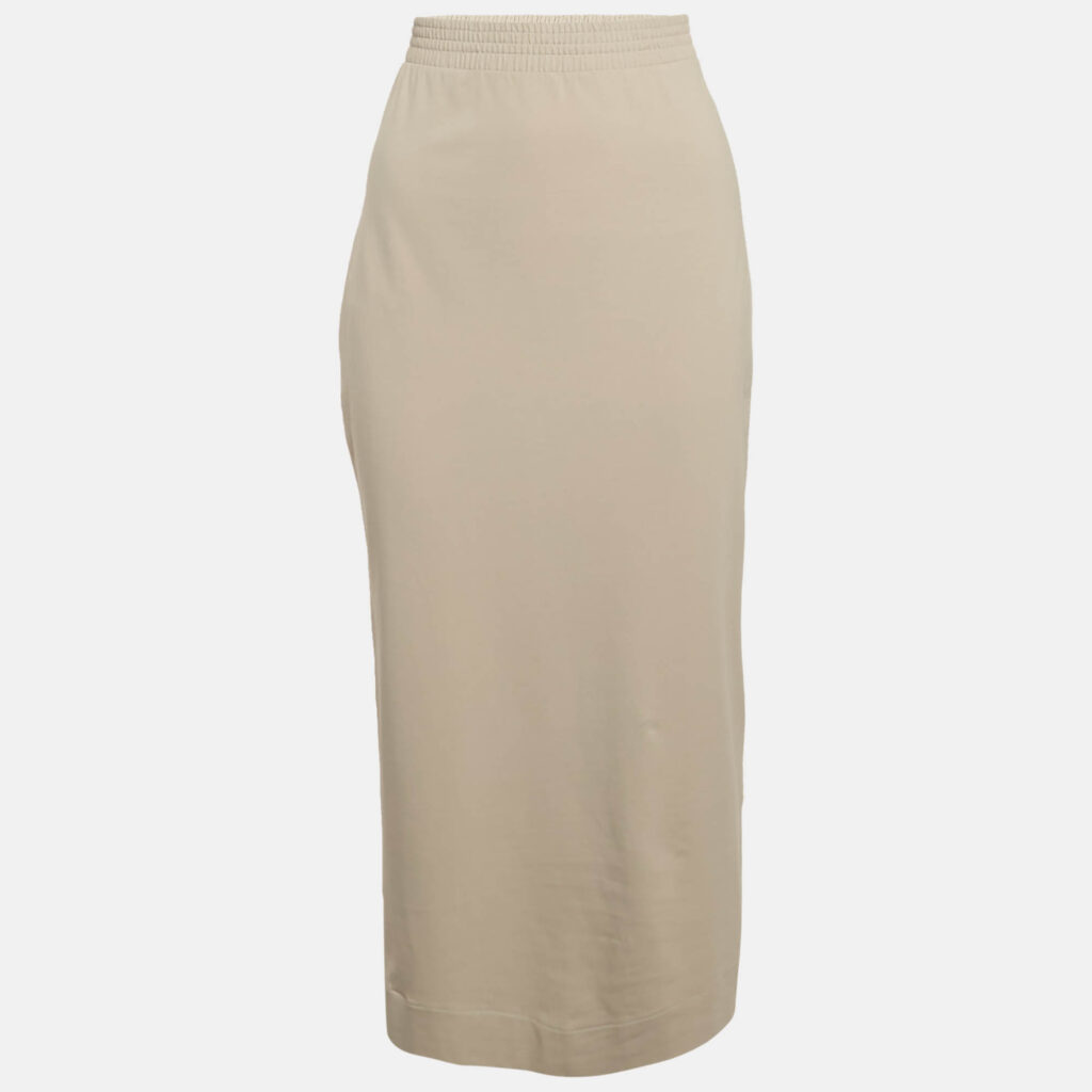 luxury-women-max-mara-used-clothes-p1151778-001 Max Mara Leisure Grey Jersey Midi Skirt S