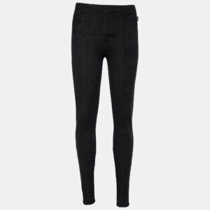 Max Mara Black Faux Suede Leggings S