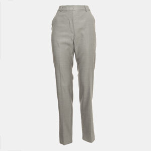 Max Mara Grey Wool Blend Tailored Trousers S