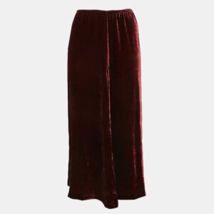 McQ by Alexander McQueen Burgundy Velvet Maxi Skirt M