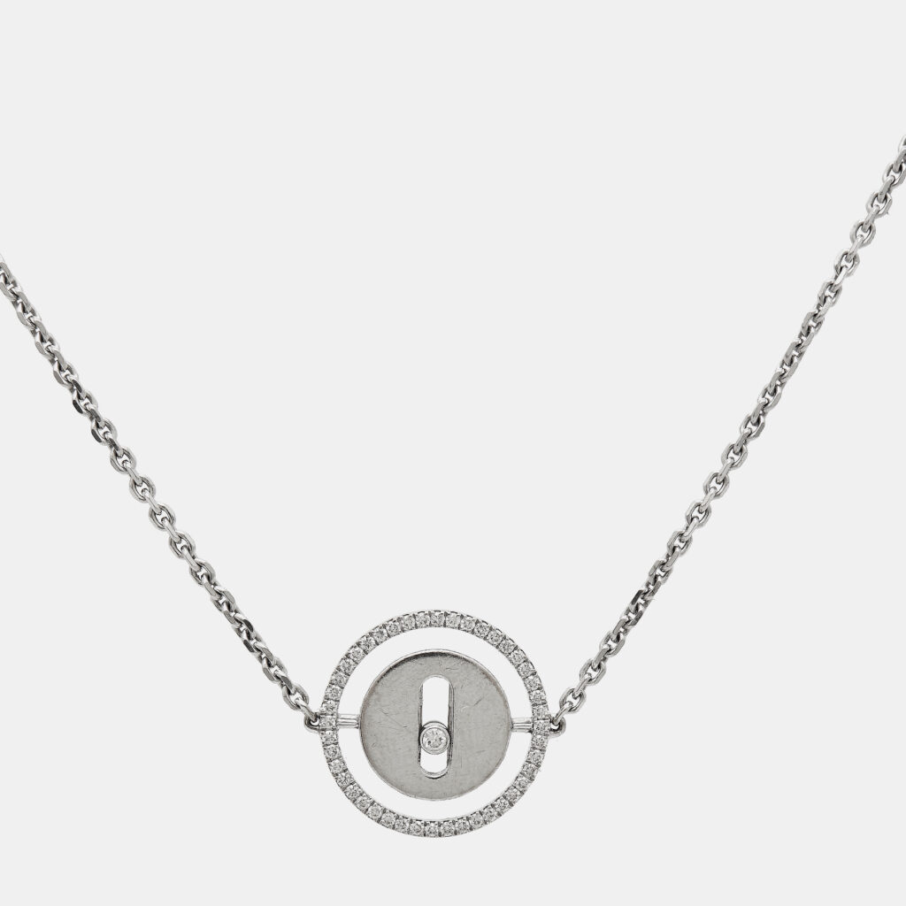 luxury-women-messika-used-fine-jewelry-p1101407-003 Messika Lucky Move Diamonds 18k White Gold Bracelet