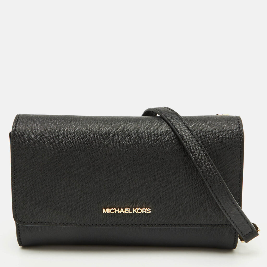 luxury-women-michael-kors-new-handbags-p1093437-013 Michael Kors Black Leather Jet Set Flap Crossbody Bag