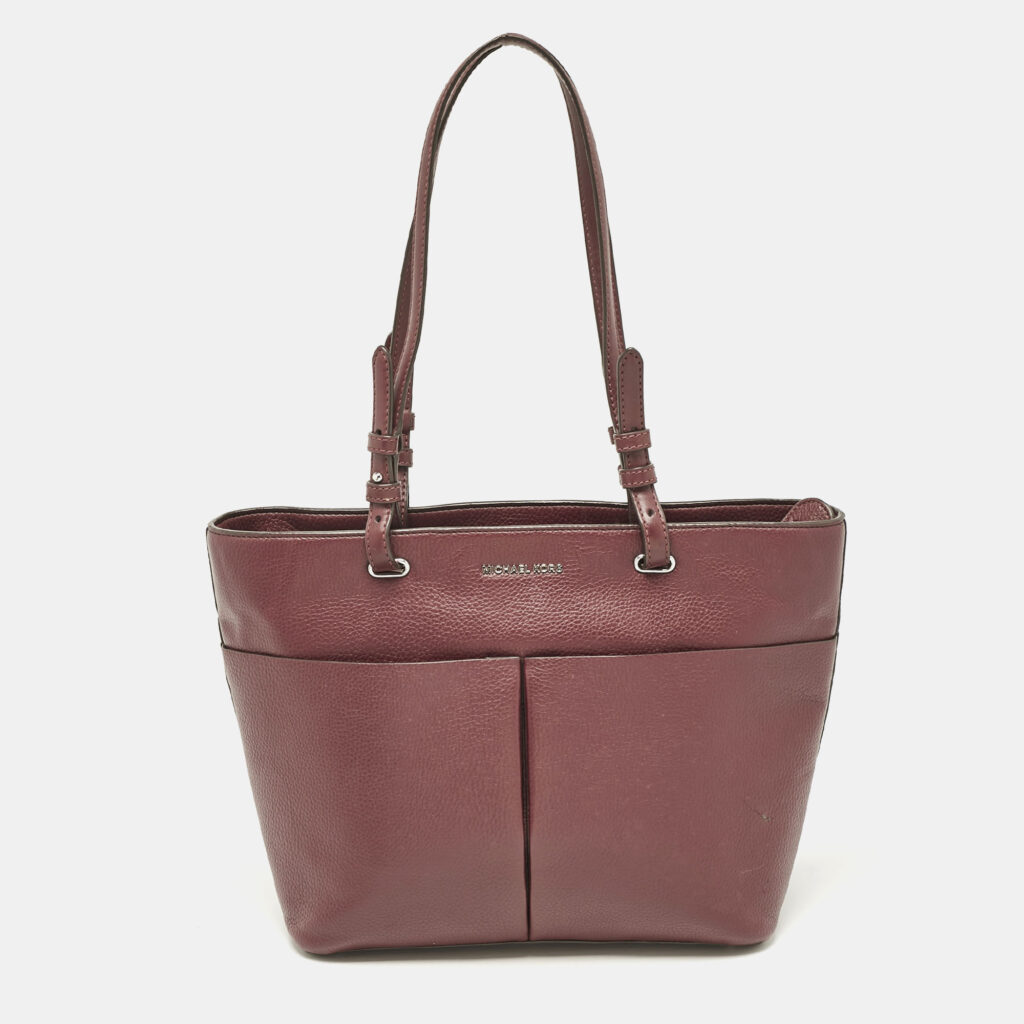 luxury-women-michael-kors-used-handbags-p1122261-008 Michael Kors Burgundy Leather Bedford Tote