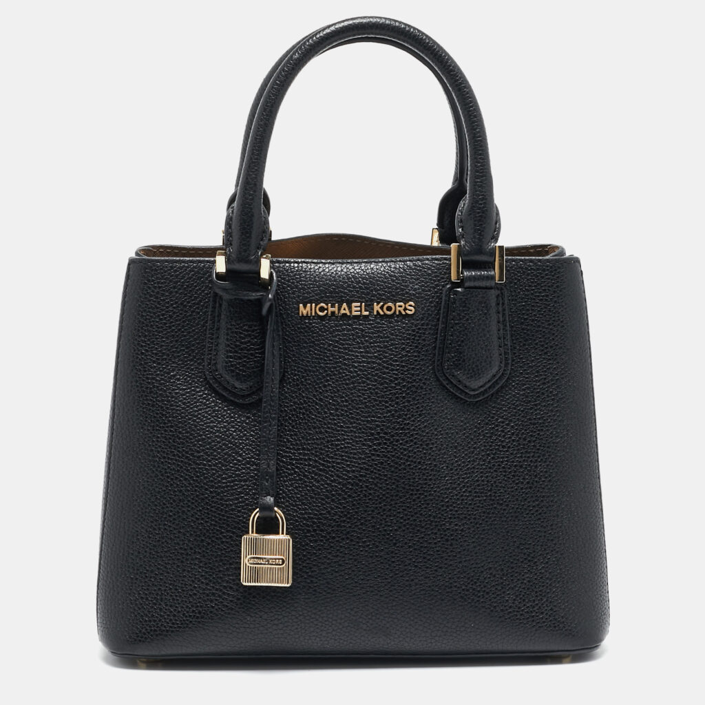 luxury-women-michael-kors-used-handbags-p1133711-007 Michael Kors Black Leather Camille Tote