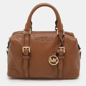 michael kors brown leather small ginger satchel