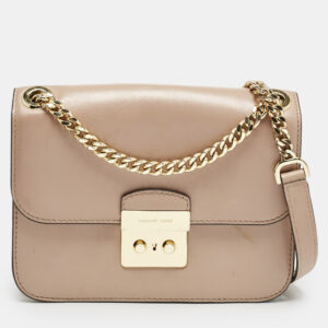Michael Kors Old Rose Leather Brandi Shoulder Bag
