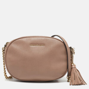 Michael Kors Old Rose Leather Ginny Crossbody Bag