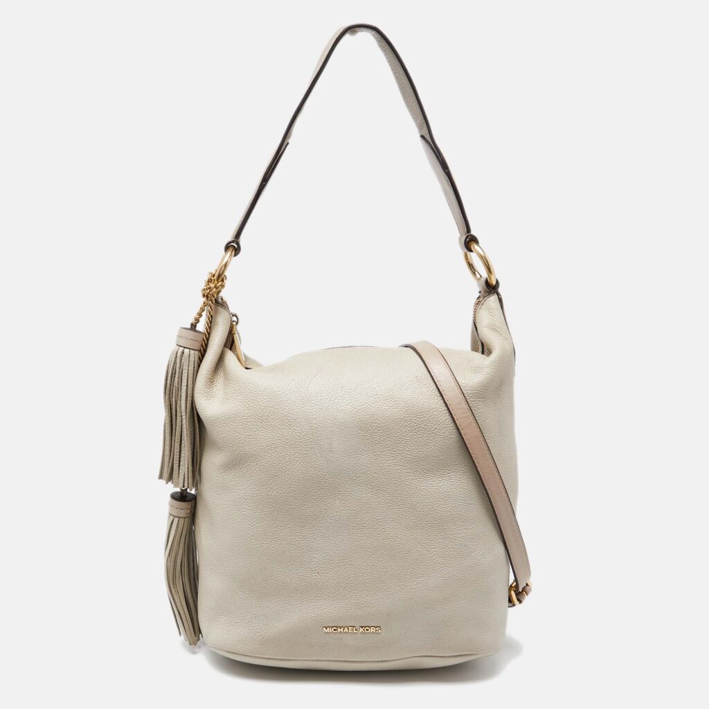 luxury-women-michael-kors-used-handbags-p889274-012 MICHAEL Michael Kors Beige Leather Hobo
