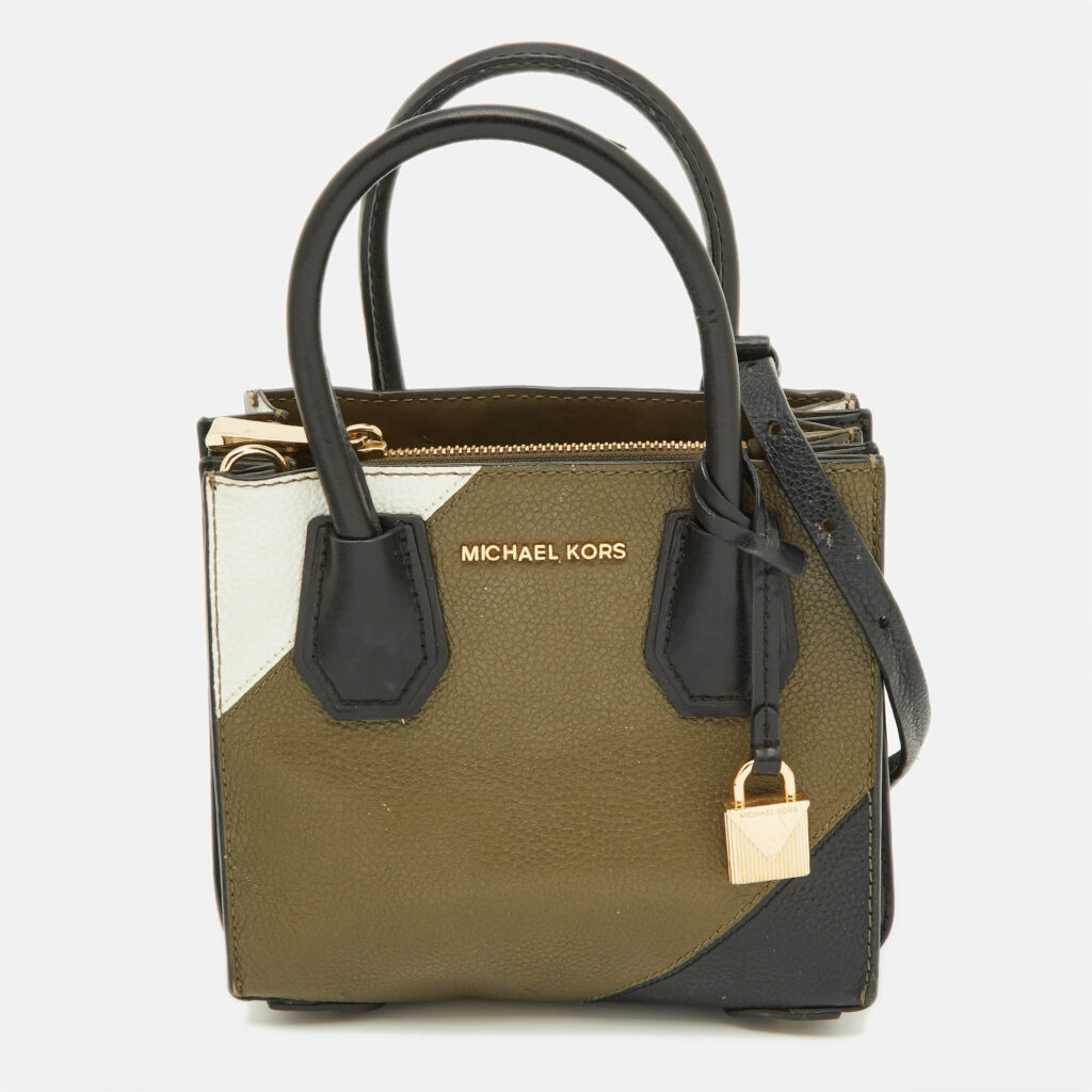 luxury-women-michael-kors-used-handbags-p901623-015 Michael Kors Multicolor Leather Mini Mercer Tote