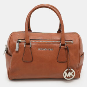 michael michael kors brown leather sophie satchel