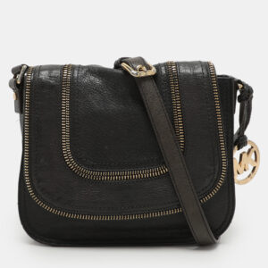 MICHAEL Michael Kors Navy Blue Leather Naomi Crossbody Bag