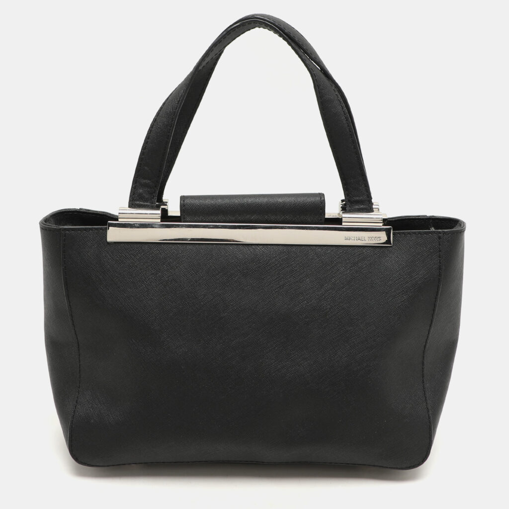 luxury-women-michael-michael-kors-used-handbags-p1157904-021 MICHAEL Michael Kors Black Leather Tilda Tote