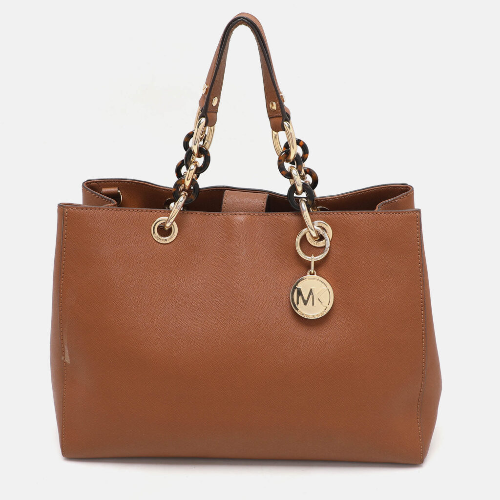 luxury-women-michael-michael-kors-used-handbags-p1158771-005 MICHAEL Michael Kors Brown Leather Large Cynthia Tote