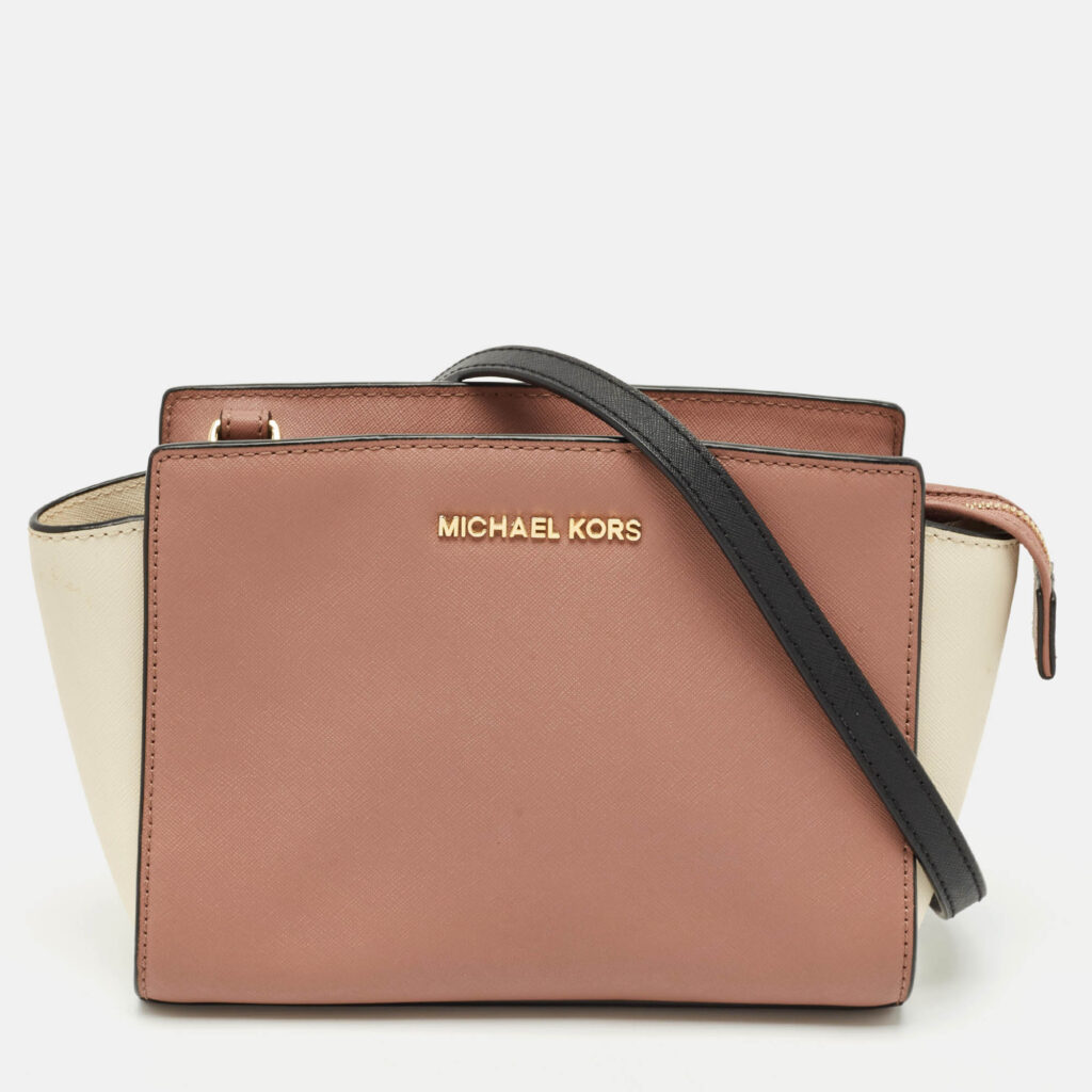 luxury-women-michael-michael-kors-used-handbags-p1165284-011.jpg MICHAEL Michael Kors Tricolor Leather Small Selma Crossbody Bag