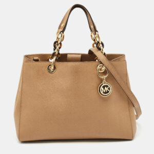 Fendi Tan/Brown Leather Mini By The Way Crossbody Bag