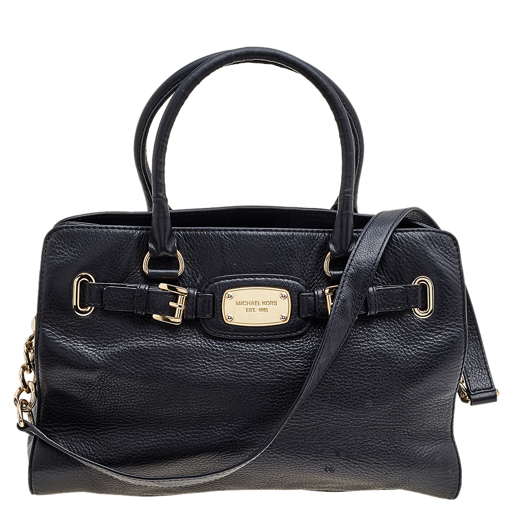 luxury-women-michael-michael-kors-used-handbags-p541483-003 MICHAEL Michael Kors Black Leather Shoulder Bag