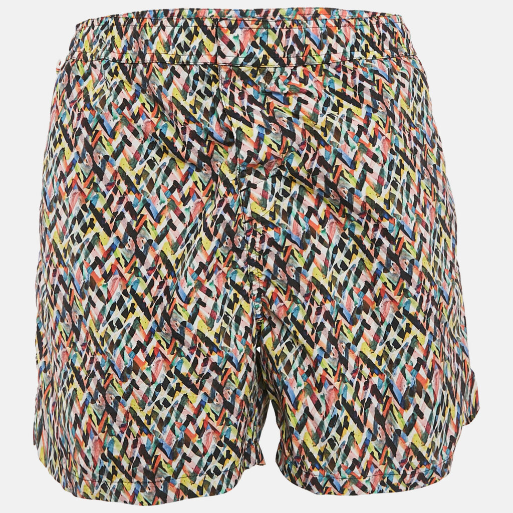 Missoni Mare Multicolor Chevron Print Nylon Swim Shorts XL