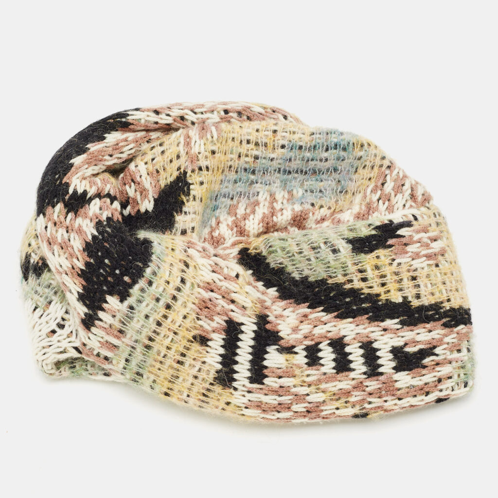 luxury-women-missoni-used-accessories-p1159014-006 Missoni Beige Wool Knit Turban Beanie
