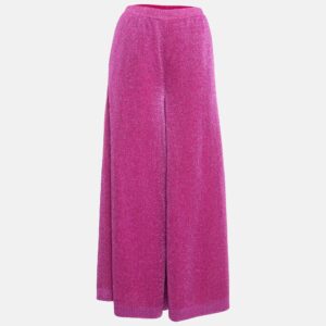 Missoni Pink Lurex Knit Palazzo Pants M