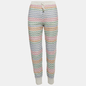 Missoni Grey Patterned Knit Jogger Pants S