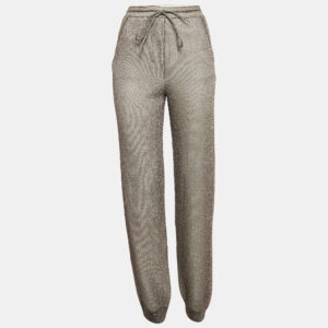 Missoni Metallic/Multicolor Lurex Knit Pants S
