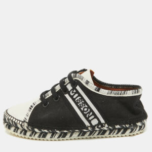 Missoni Black/White Canvas Espadrille Flats Size 36