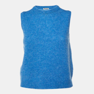 Miu Miu Blue Wool Sleeveless Sweater S