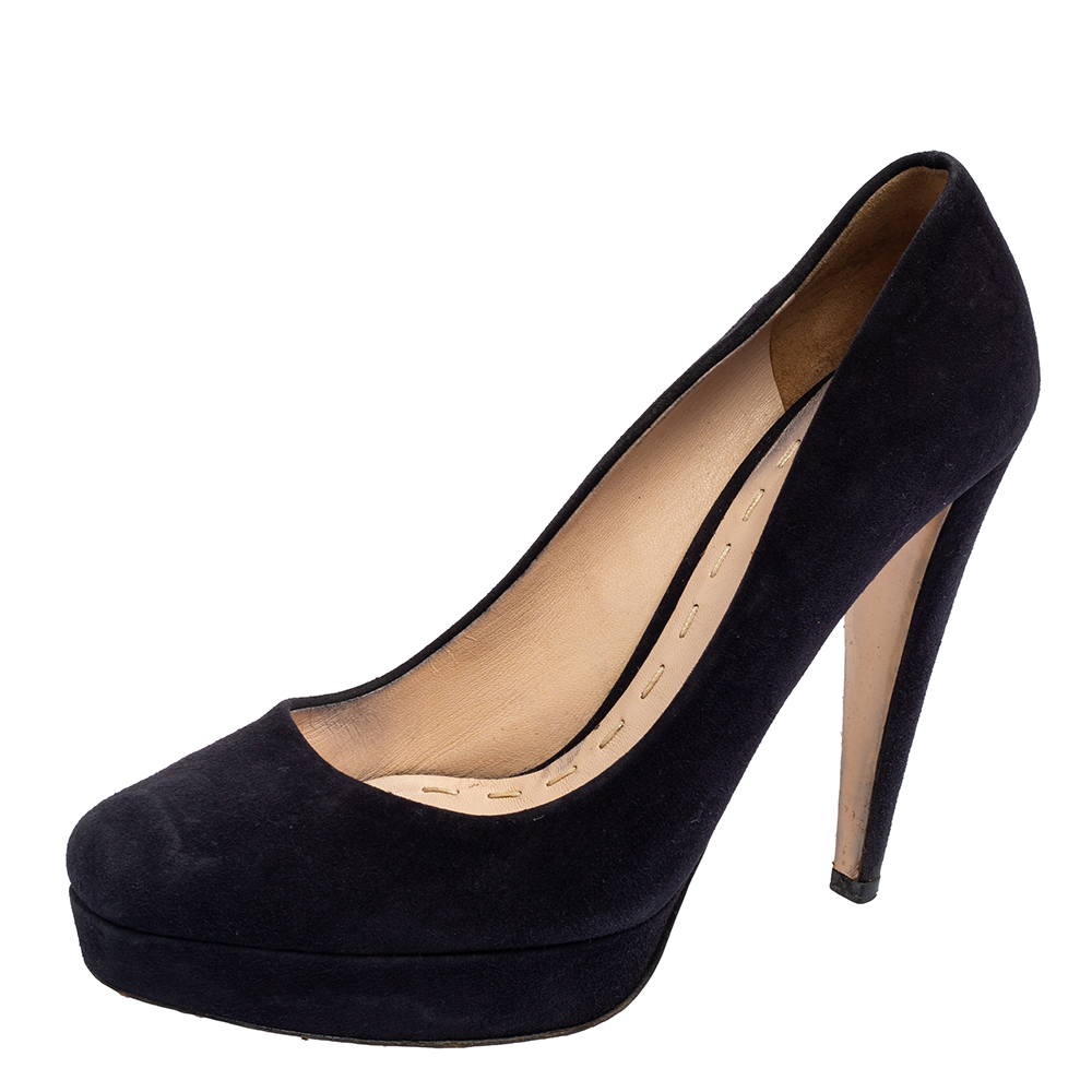 luxury-women-miu-miu-used-shoes-p556318-006-2 Miu Miu Black Suede Platform Pumps Size 39.5