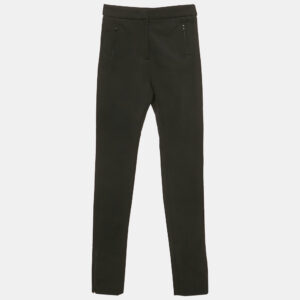 Moncler Black Gabardine Trousers M
