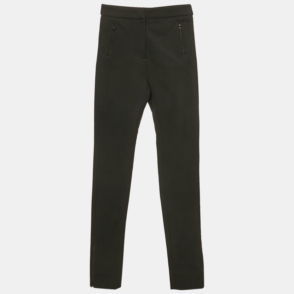 Moncler Black Gabardine Trousers M