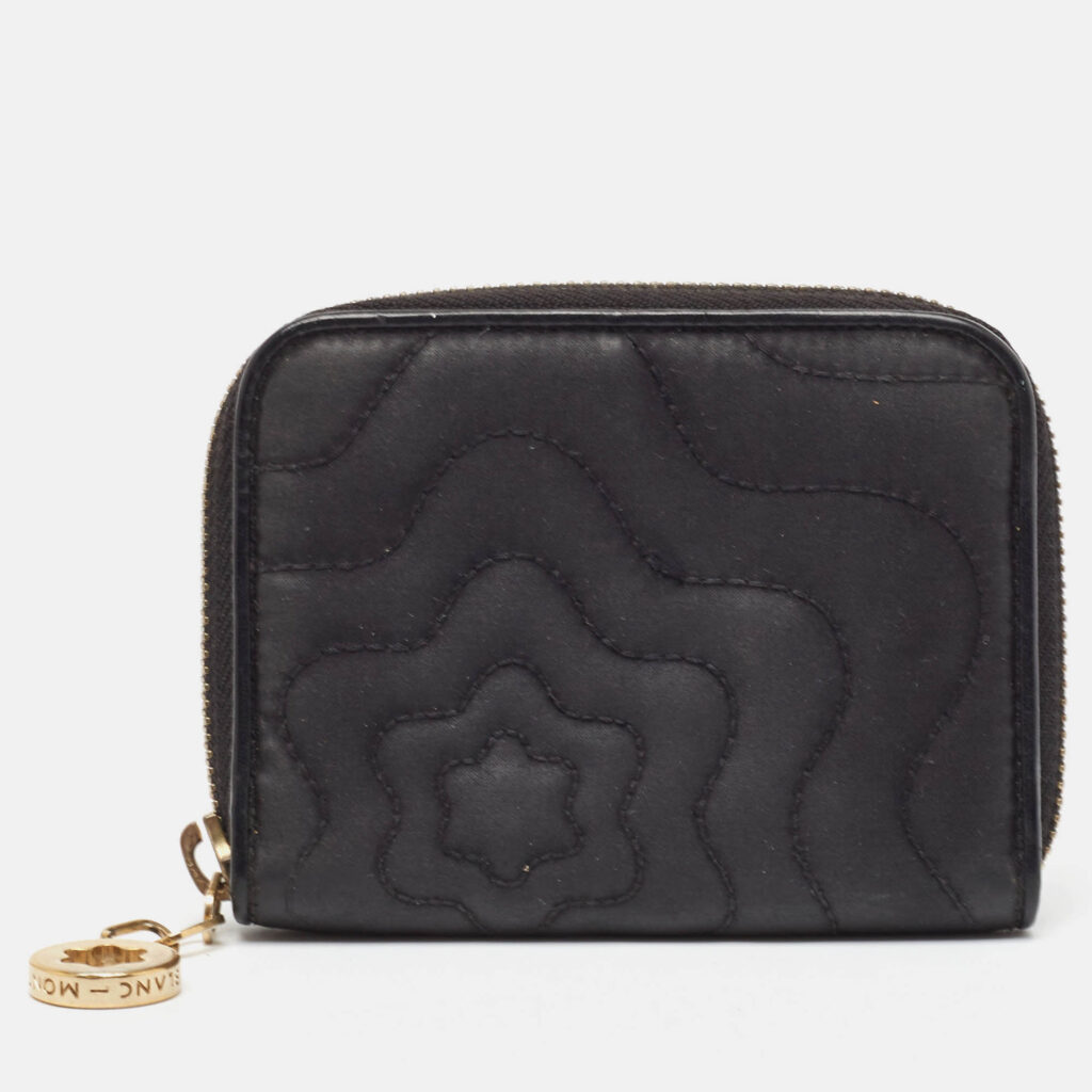 luxury-women-montblanc-used-handbags-p978978-012 Montblanc Black Nylon Starisma Zip Purse