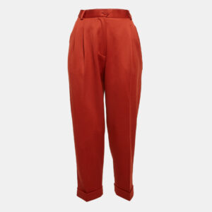 Moschino Cheap and Chic Vintage Wool High-Rise Tapered Trousers M