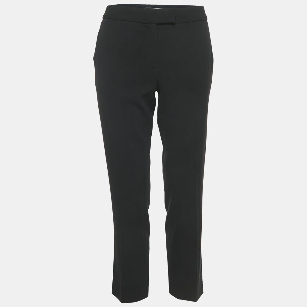 luxury-women-moschino-cheap-and-chic-used-clothes-p1141803-006 Moschino Cheap and Chic Black Crepe Formal Trousers M