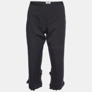 Moschino Cheap and Chic Black Cotton Capri Pants M